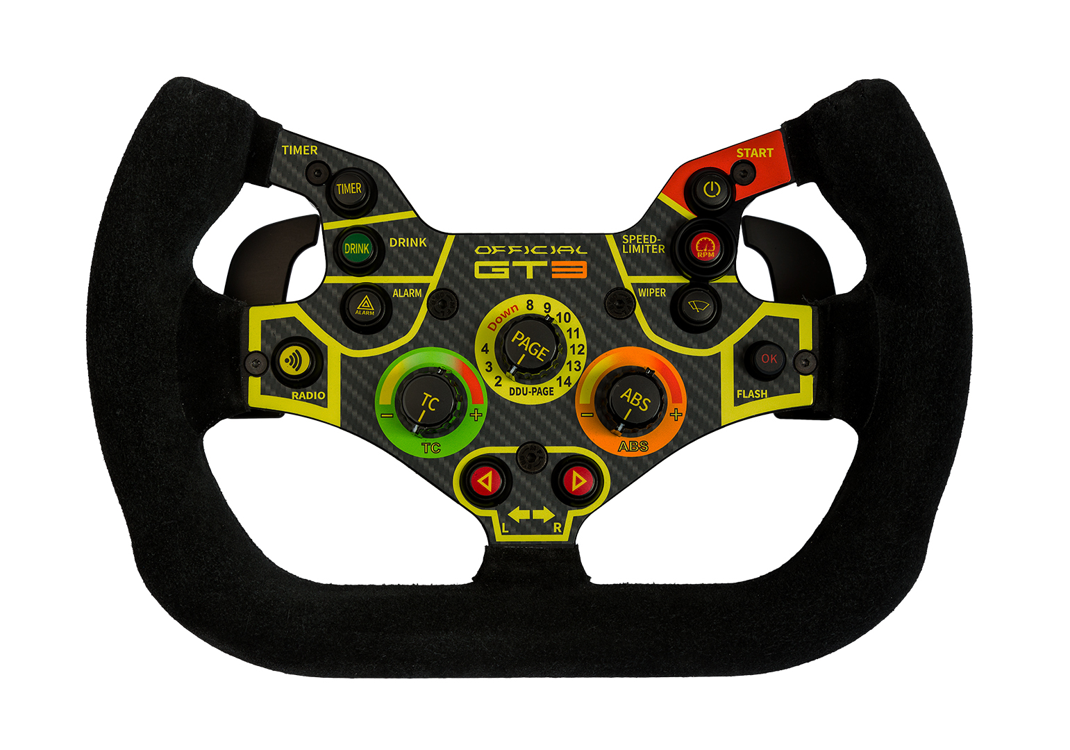 Black Universal Stickers kit for steering wheel controls – Acelith Design  Sim Racing